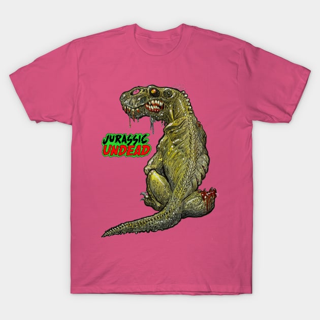 Dino Dog Zombie T-Shirt by rsacchetto